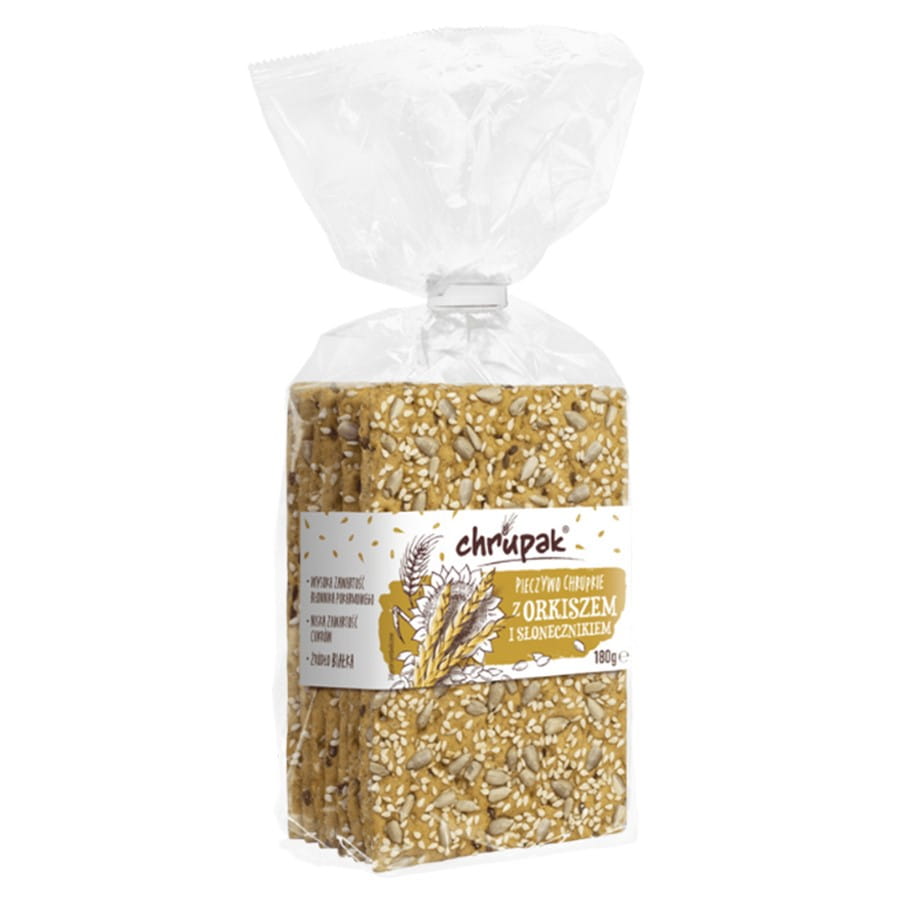 Speltknekkebrød + solsikkefrø 180g CHRUPAK