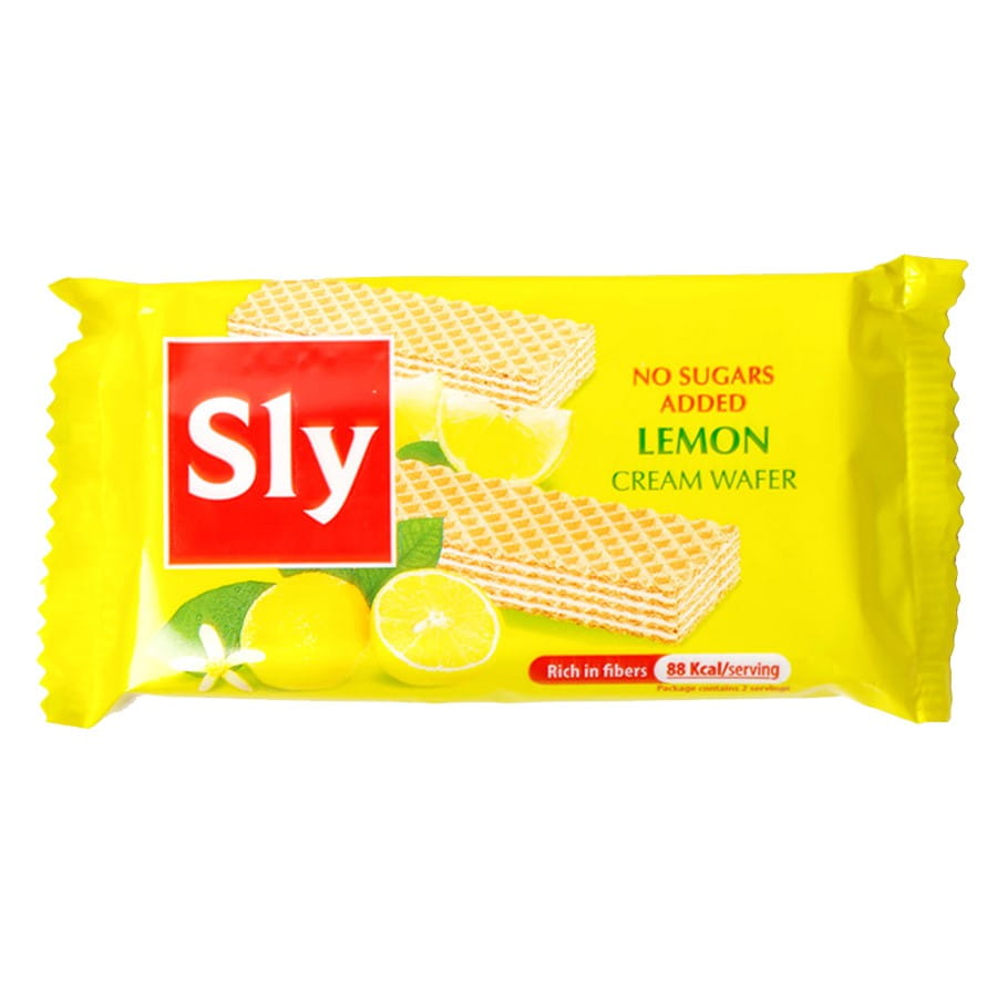 Sitronkremvaffler uten tilsatt sukker 40g SLY NUTRITIA