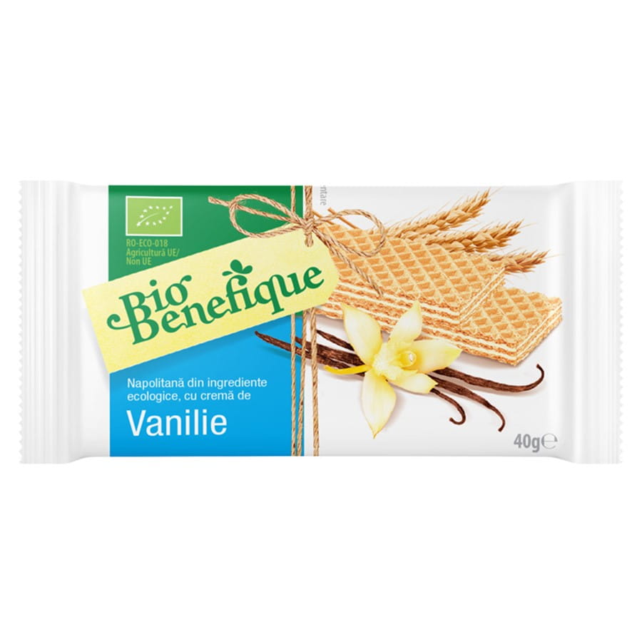 Vaniljekremvaffel BIO 40g SLY NUTRITIA