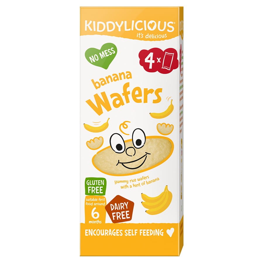 Miniwaffler - Banan 16g KIDDYLICIOUS