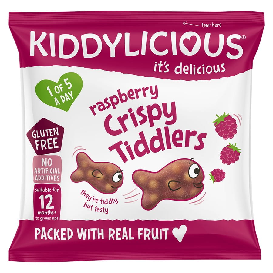 Knusprig bringebærfruktgele i K stk. Fisch alta 12g KIDDYLICIOUS