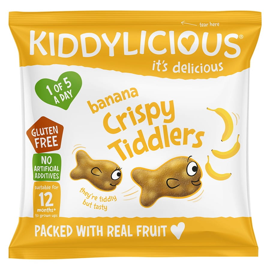 Knusrete bananfruktboller i K stk. Fisch alta 12g KIDDYLICIOUS