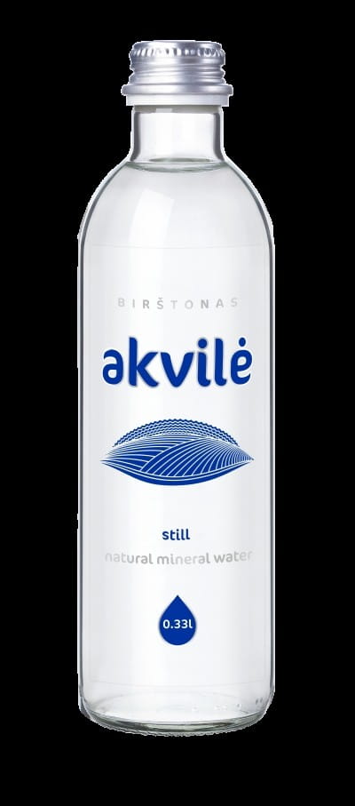 Stilles mineralvatten 330 ml (glas) - AKVILE