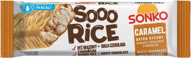 Risbar med vit choklad och karamell 16g SONKO