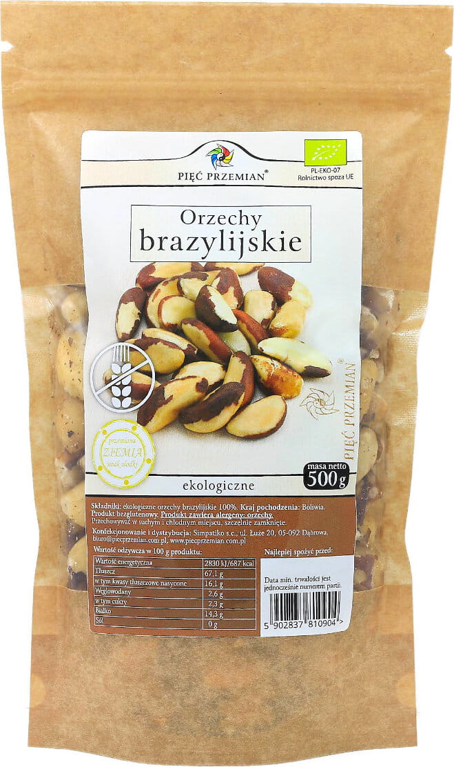Noci del Brasile BIO 500g FÜNF ÄNDERUNGEN