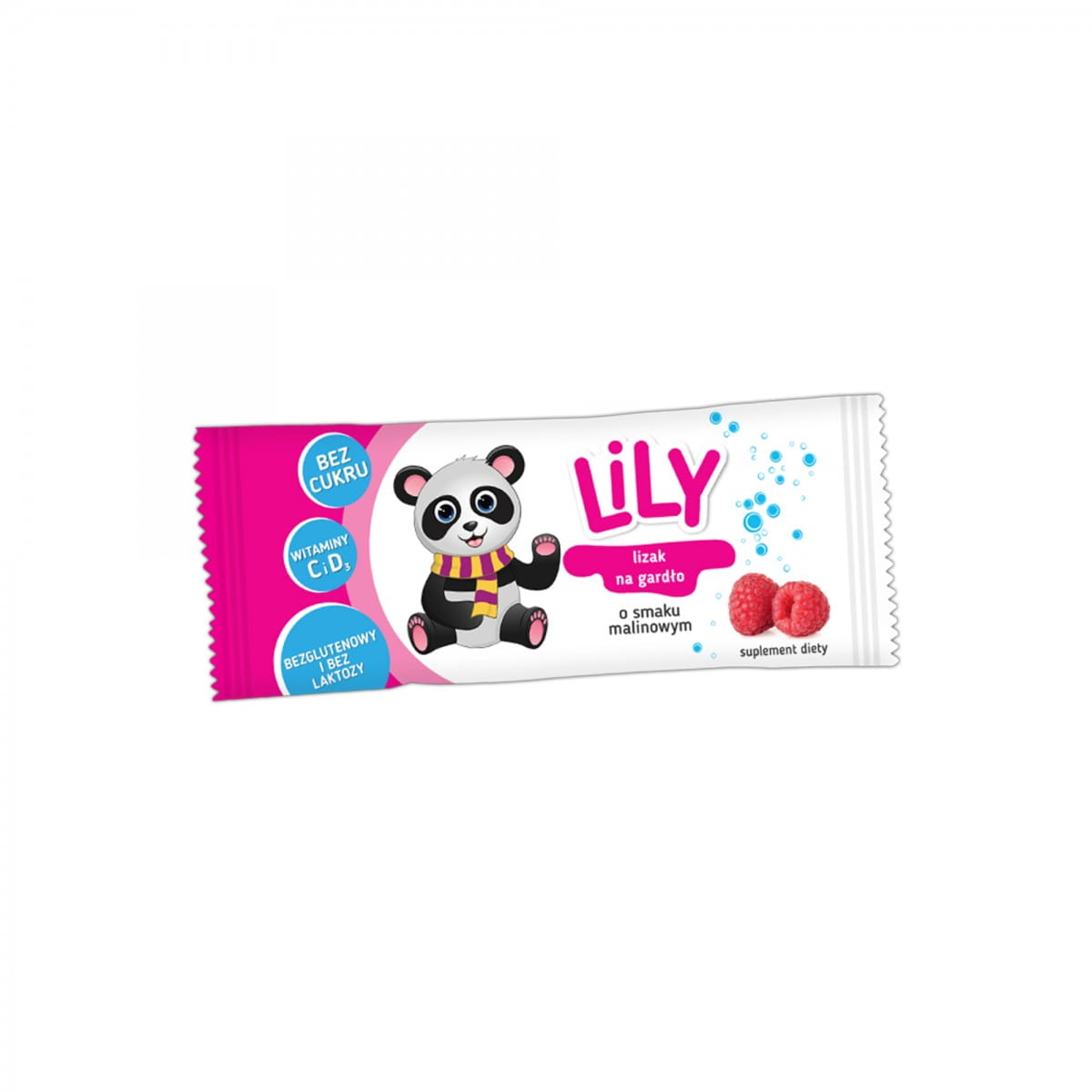 Lízátka s vitamíny proti kašli a bolesti v krku 8 g - LILY CANDY