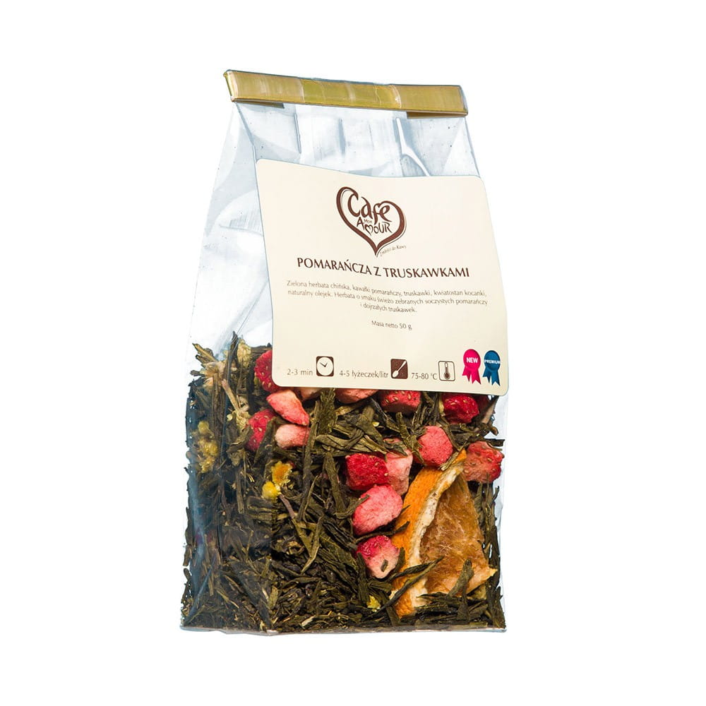 Grøn Orangenbladste med Jordbær 50 g CAFE AMOUR