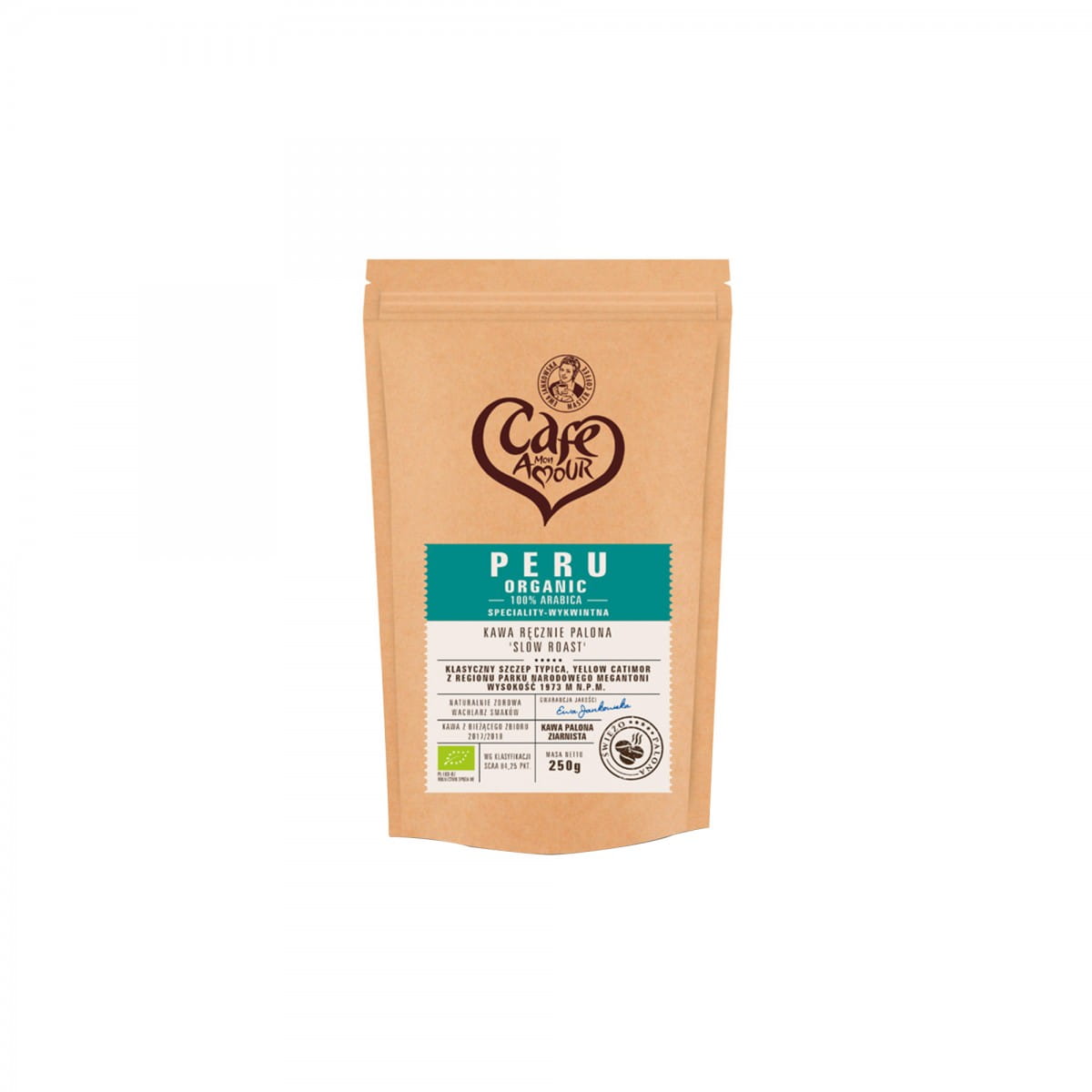 Malt ristet kaffe 250g CAFE AMOUR peru