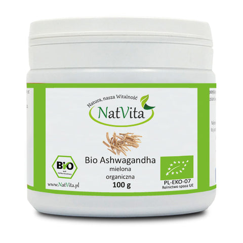 Ashwagandha BIO gemahlen 100g NATVITA