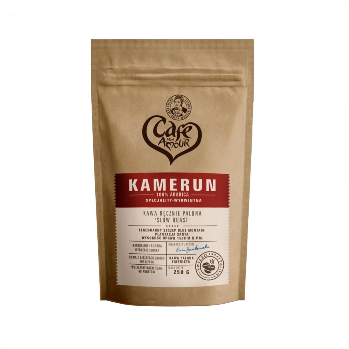 Ristede kaffebønner 250g Cameroun CAFE AMOUR