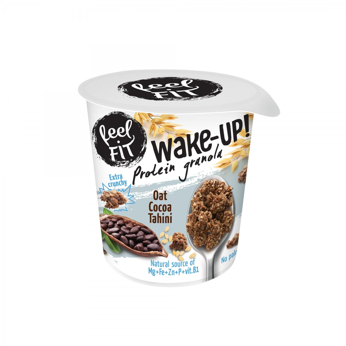 Protein Müsli Havre Kakao og Tahini 70 g FEELFIT