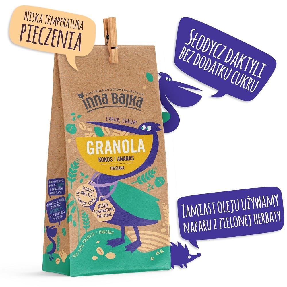 Kokosgranola med ananas 65 g ANDERE GESCHICHTE