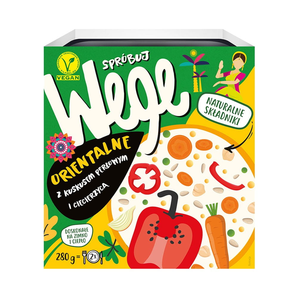 Orientalsk rett med perlekouscous og kikerter 280 g