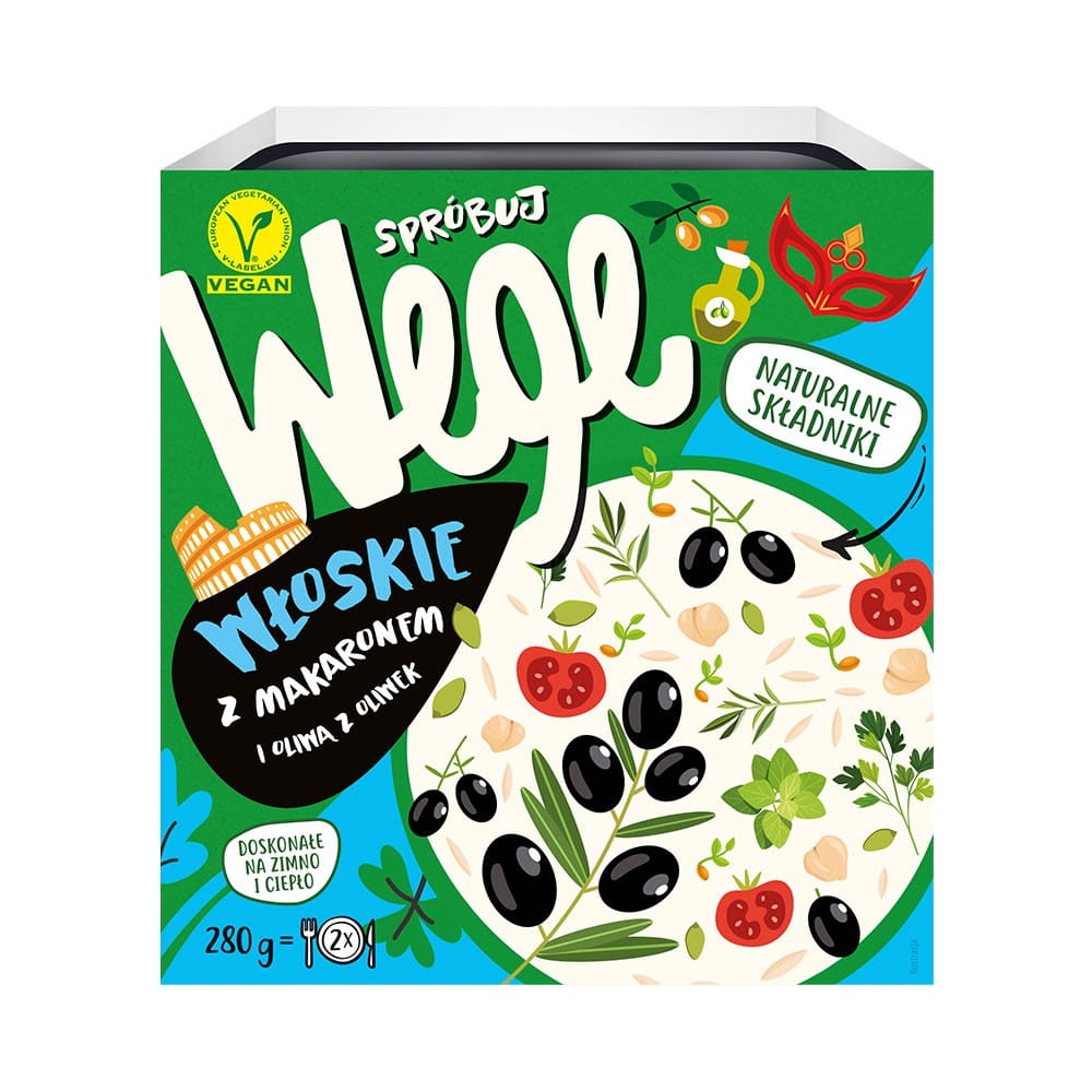 Italské jídlo s těstovinami a olivovým olejem 280 g