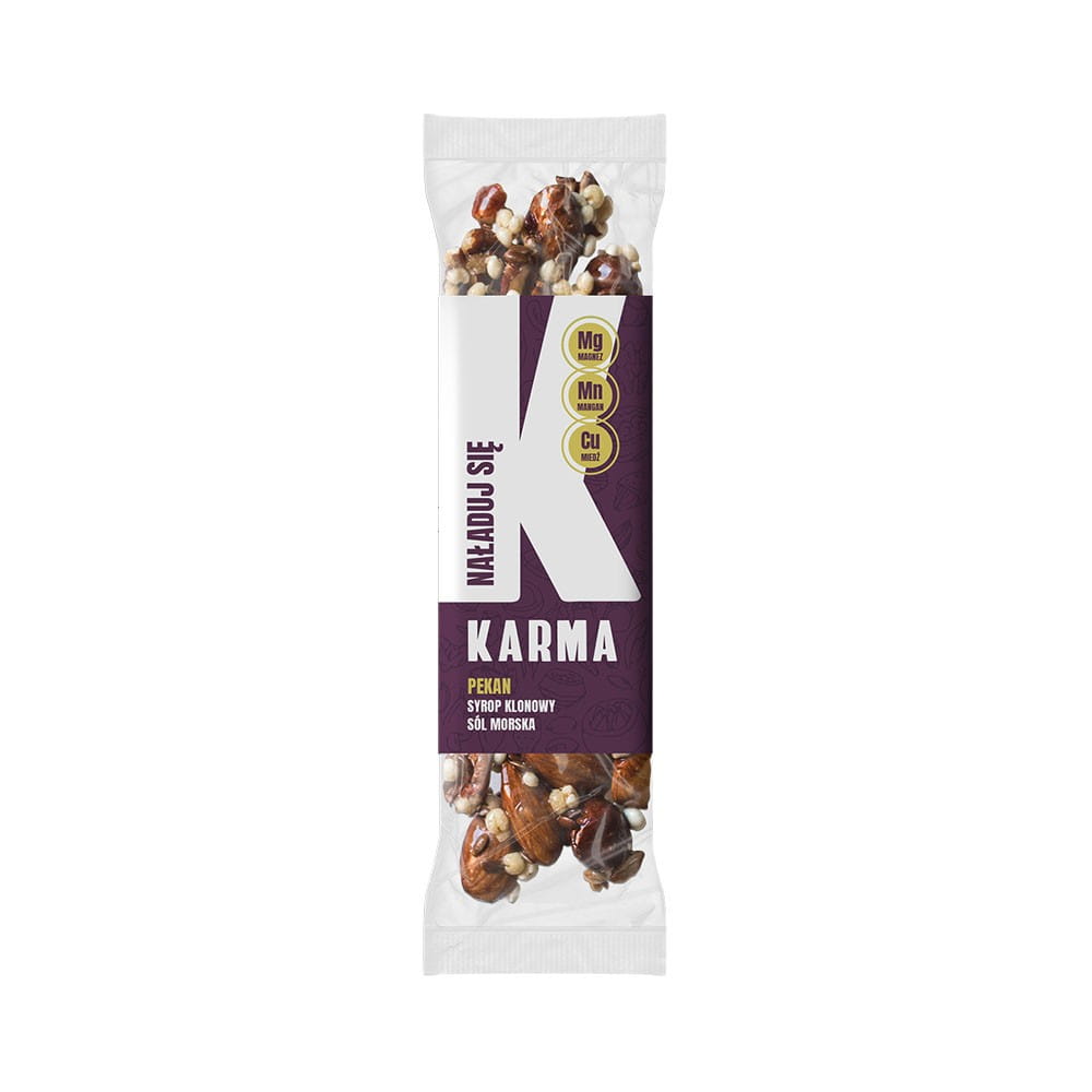 Barra de nozes pecan, xarope de bordo, sal marinho, 40 g