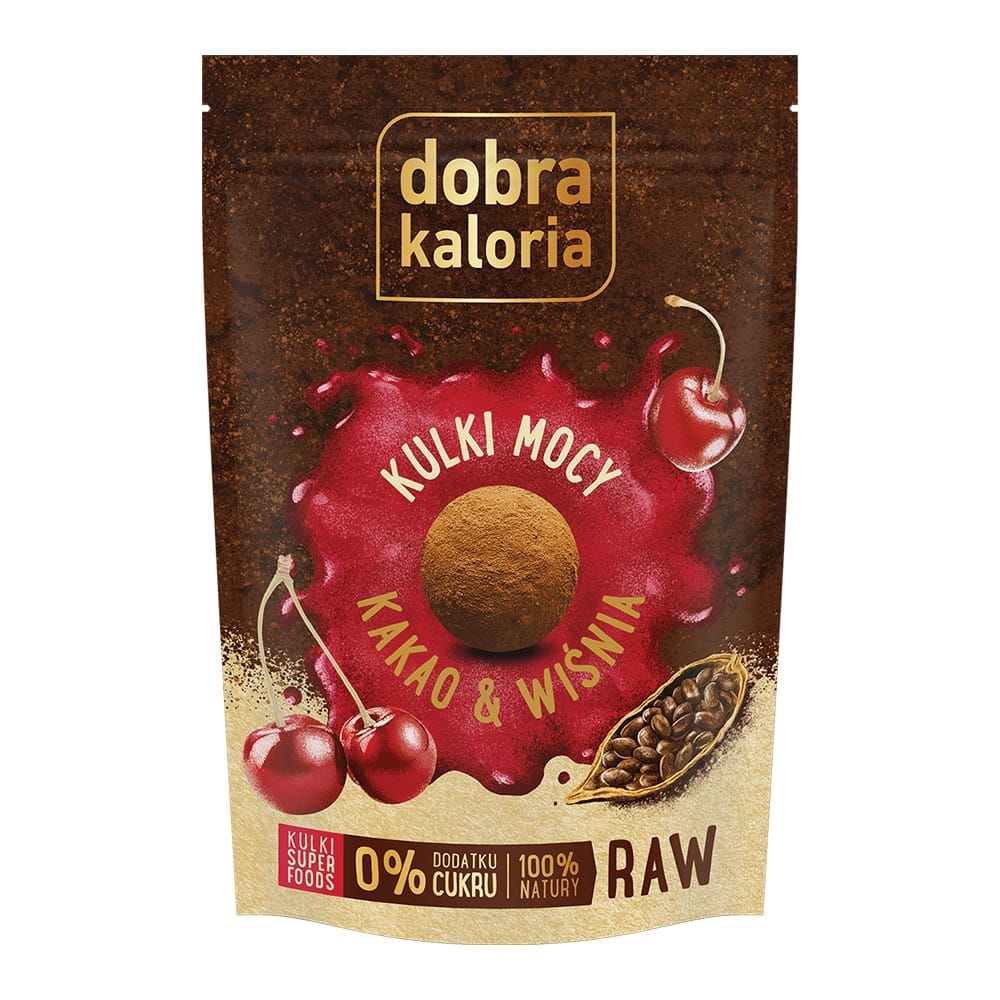 Cookies - Powerballs Cacao &amp; Cerise Sans Sucre 58g BONNES CALORIES