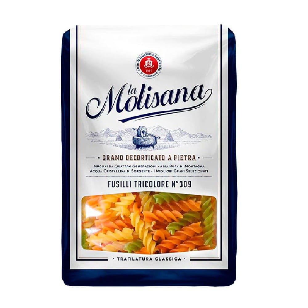 Trefarvede Fusilli-pasta 500 g LA MOLISANA