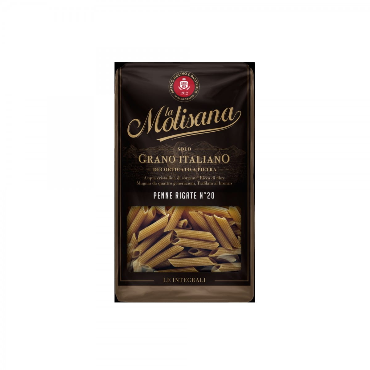 Penne Rigate Pasta Gandum Penuh No. 20 500 g LA MOLISANA