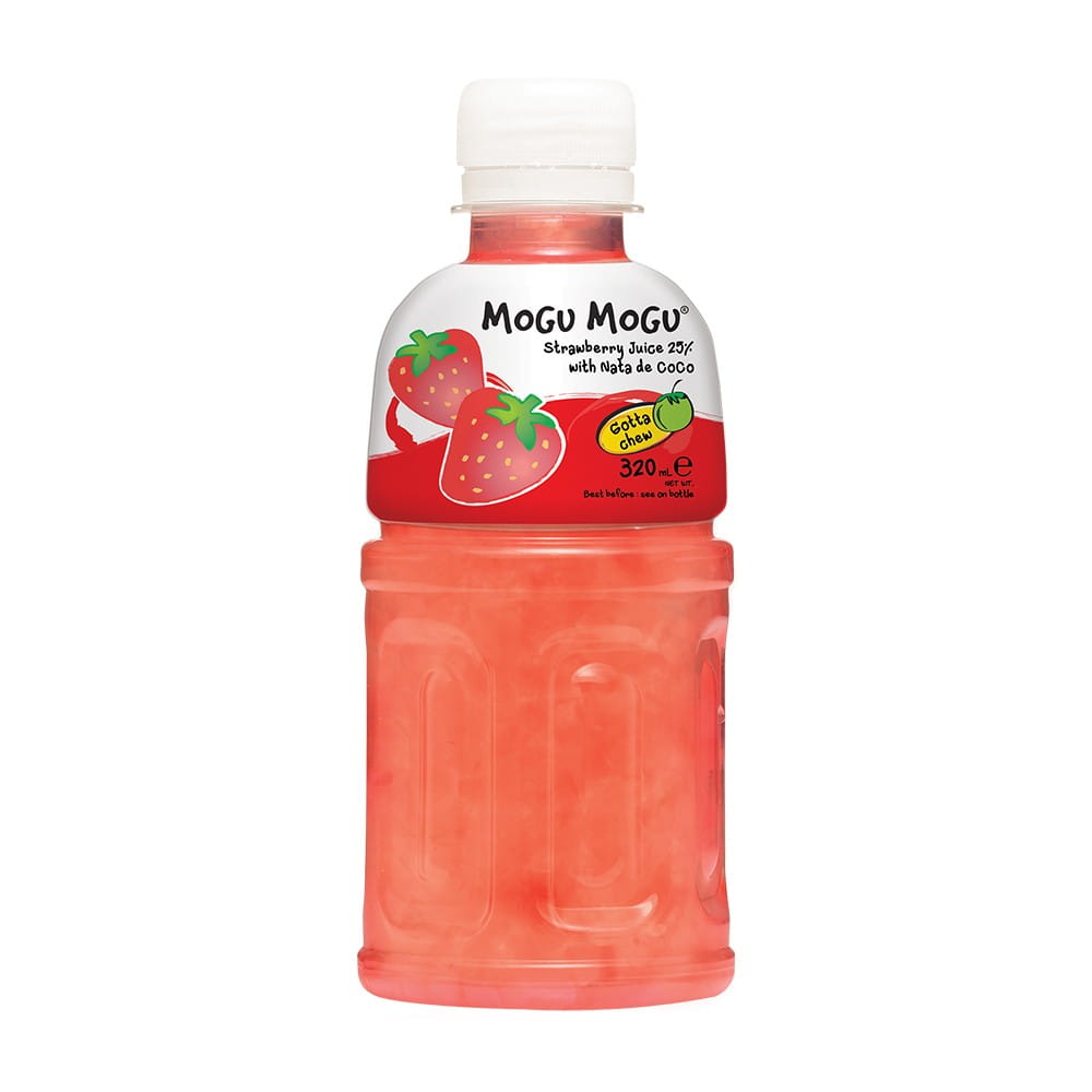 Getränk mit Erdbeergeschmack und Kokosgelee 320 ml