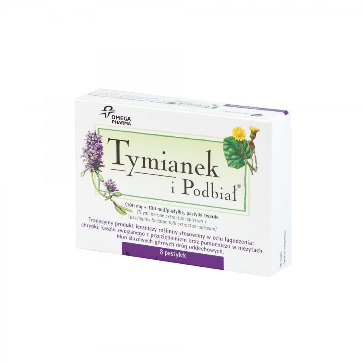 Thyme and coltsfoot for sore throats 8 tablets