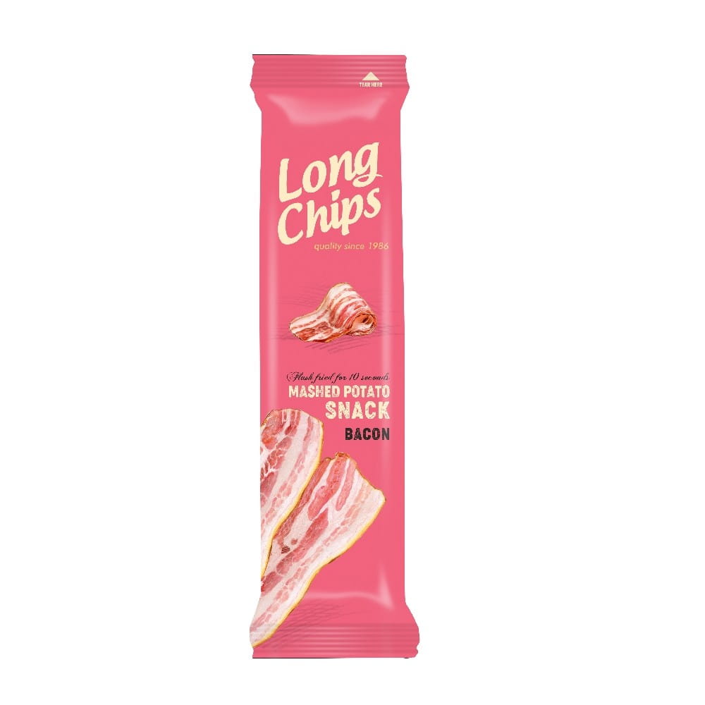 Τσιπς πατάτας με γεύση μπέικον 75 g - LANGE CHIPS