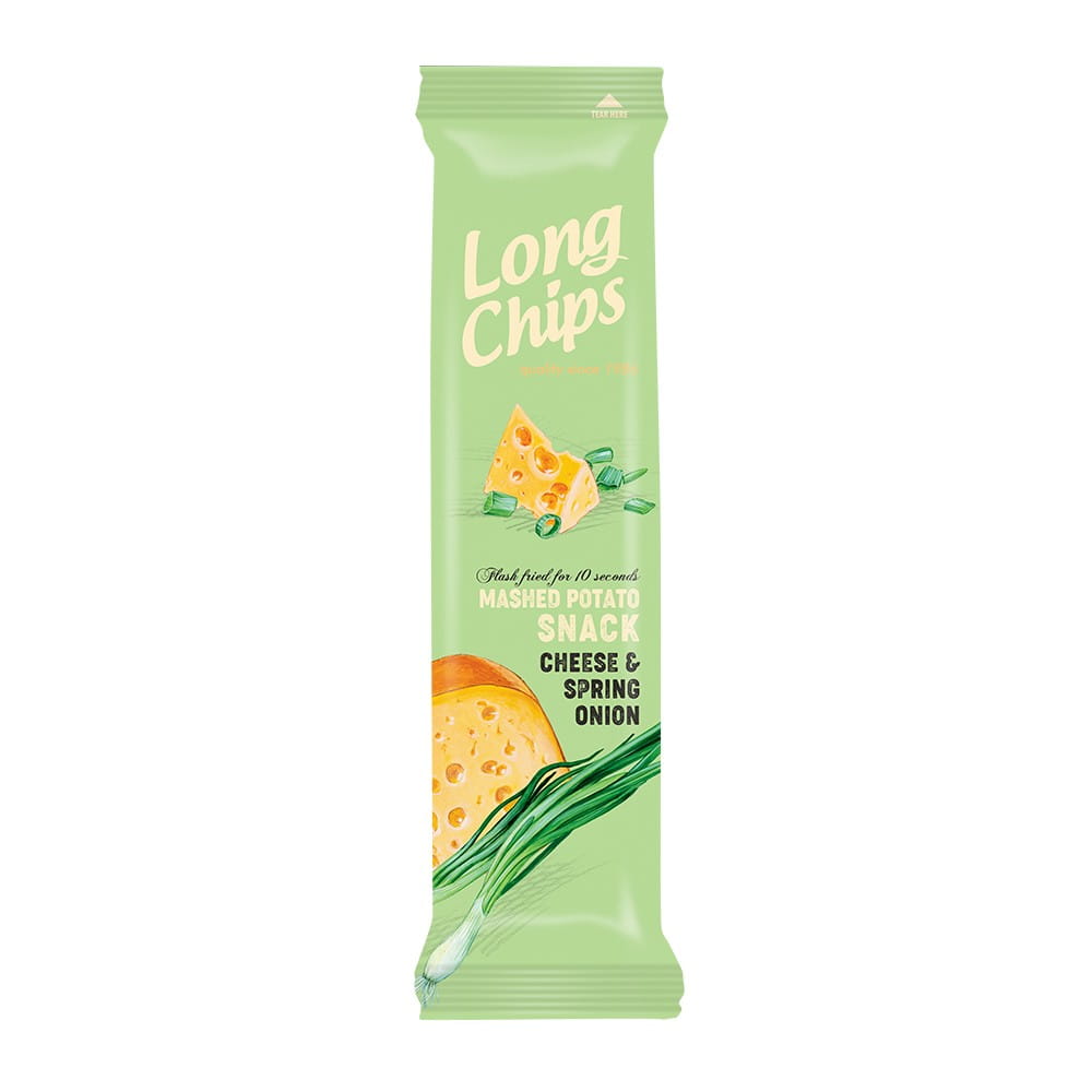 Potatischips med ost och lök 75 g - LANGE CHIPS