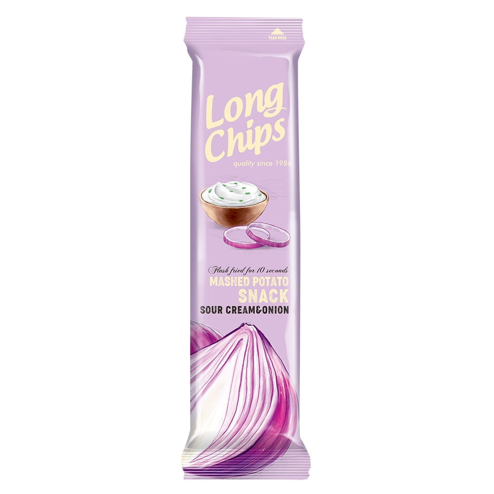 Chips de batata com creme e cebola 75 g - LANGE CHIPS