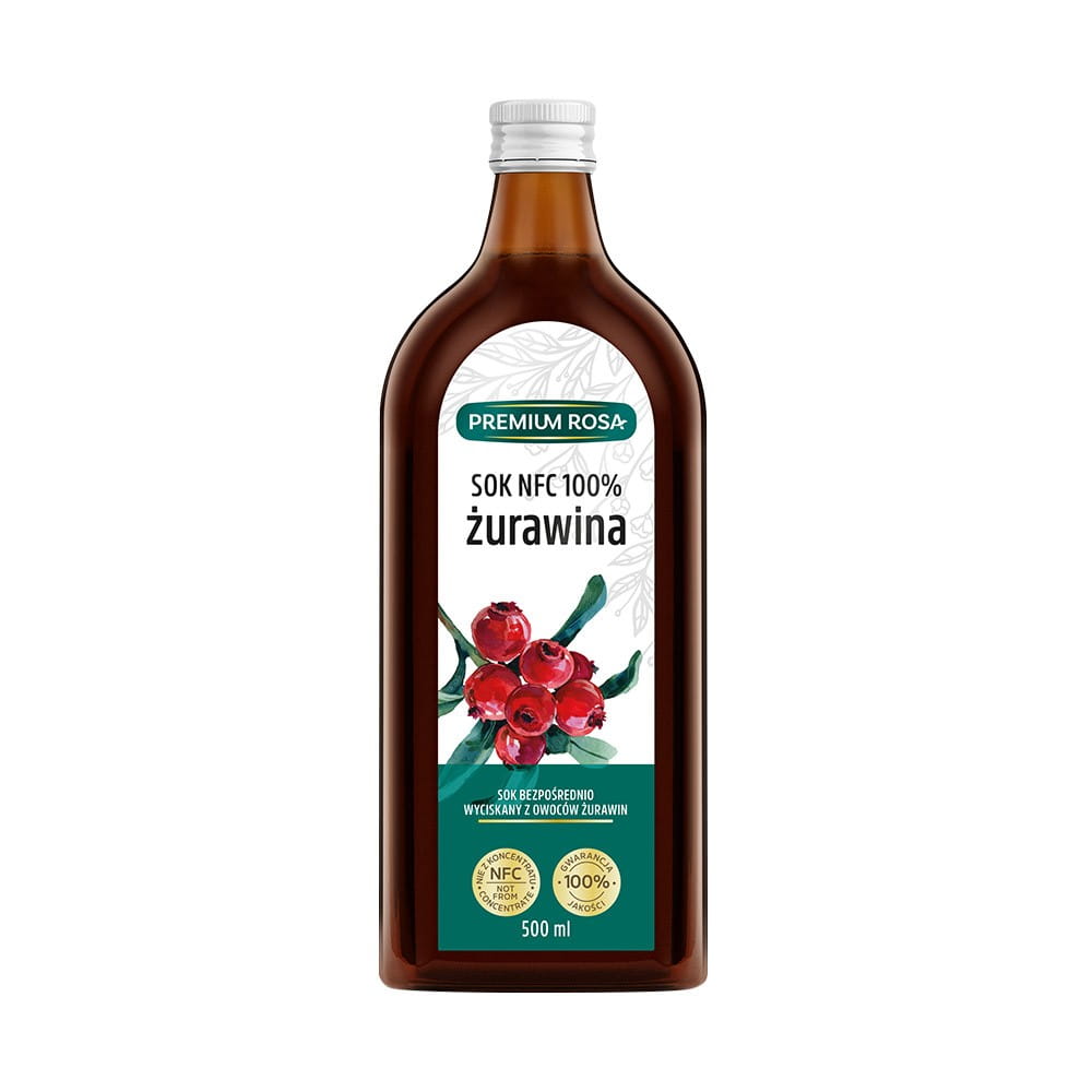 Tranebærsaft 100% 500 ml PREMIUM ROSA