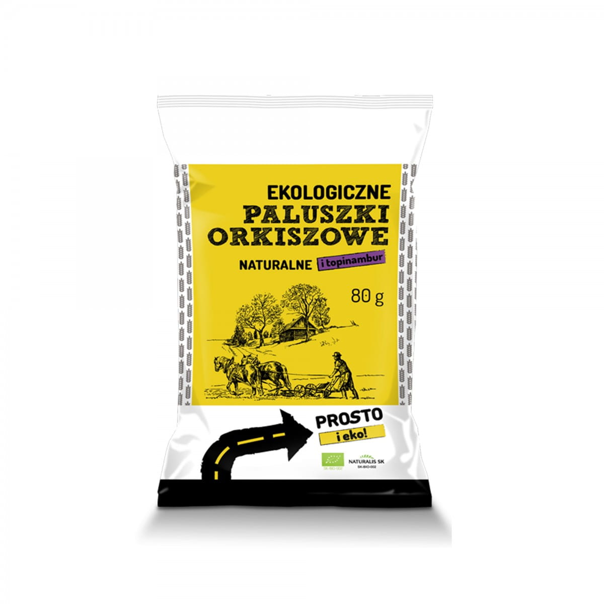 Βιολογικά μπαστουνάκια ντίνκελ με τοπιναμπούρ BIO 80 g