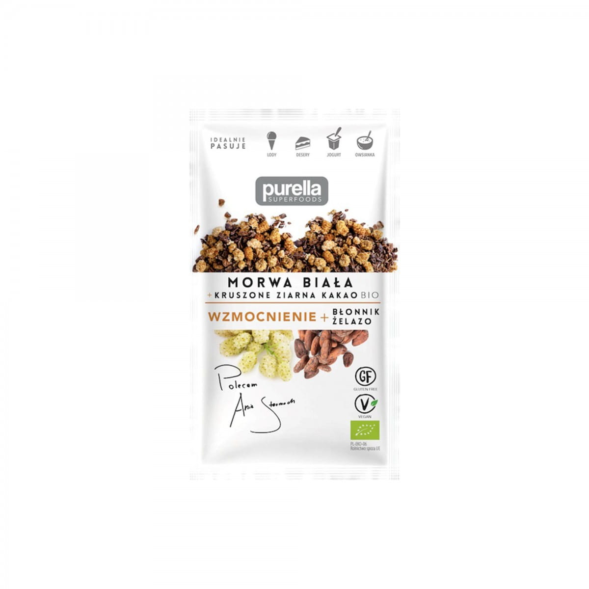 Dâu tằm trắng + hạt ca cao nghiền hữu cơ 45 g