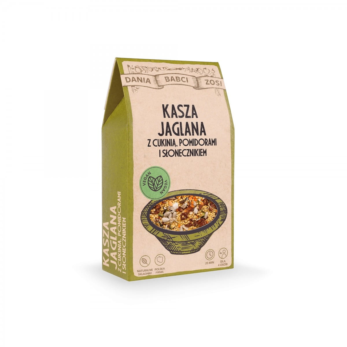 Kê với bí ngòi, cà chua và hạt hướng dương 250 g