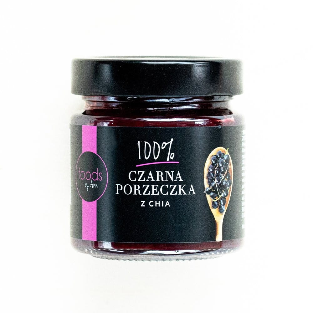 Rybízová marmeláda s chia semínky 200 g - FOODS BY ANN