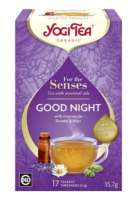 Godnattste för sinnena med lavendelolja (för sinnena god natt) EKO (17 x 21 g) 357 g - YOGI TEE