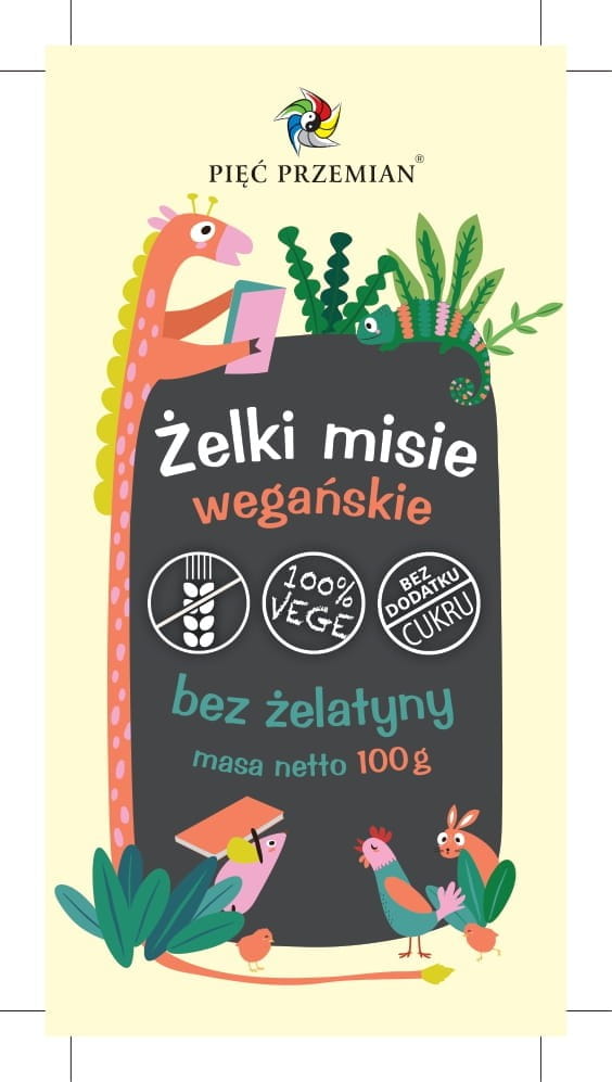 Jelly Beans vegan ohne Zusatz von Gelatine und Zucker 100g FÜNF ÄNDERUNGEN