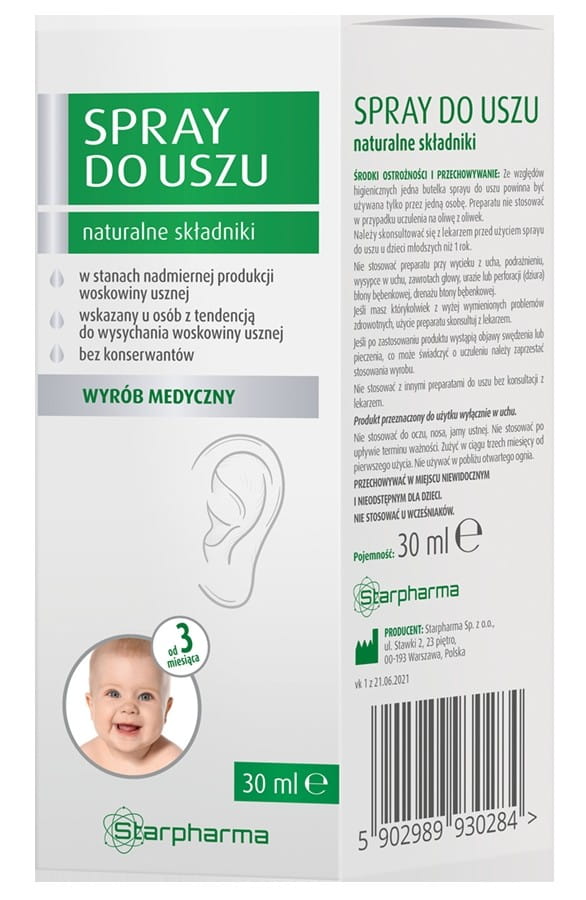 100% natürliches Ohrenspray 30ml STARPHARMA