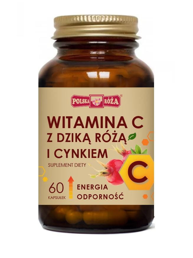 Vitamin C s šípkem a zinkem 60 kapslí POLISH ROSE