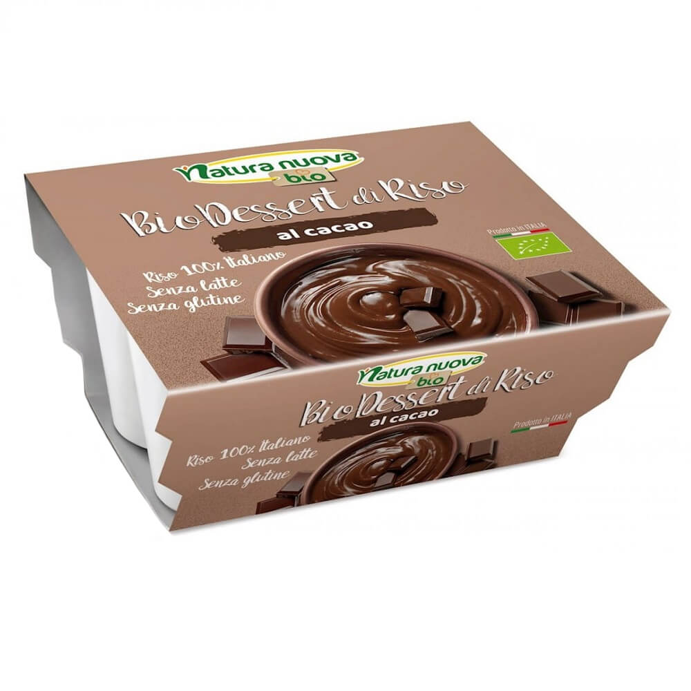 Bezlepkové kakao-rýžové mléko BIO 4x100 g - NATURA NUOVA