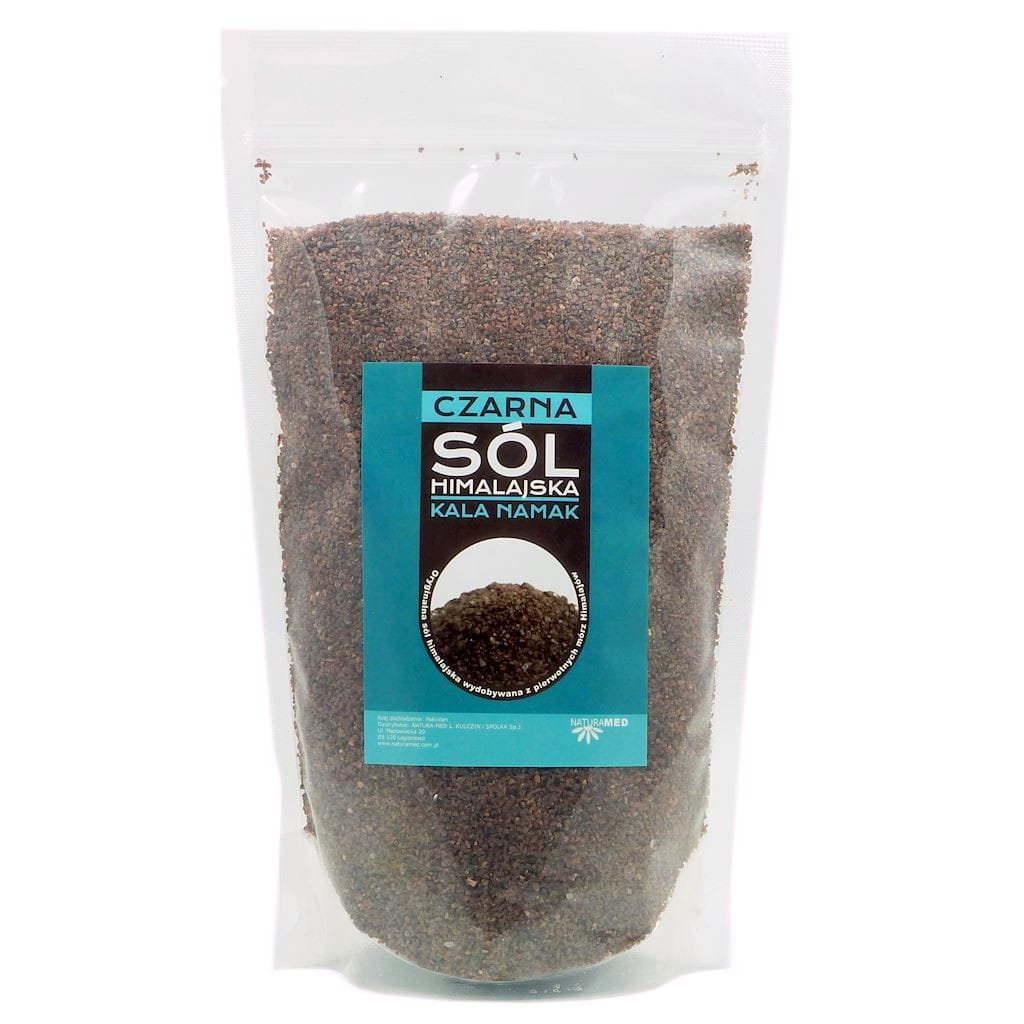 Black Himalayan salt fine Kala Namak 1 kg NATURAMED
