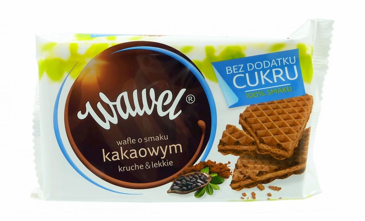 Kakaové oplatky bez přidaného cukru 110g WAWEL