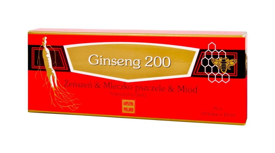 Sâm 200 Sâm + Sữa Ong Chúa + Mật Ong 10x10ml Chai GINSENG