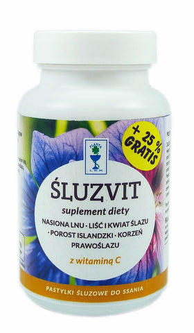 Śluzvit Lutschtabletten ohne Zucker 80 g Dose + 25 % gratis PLANTA - DRUG