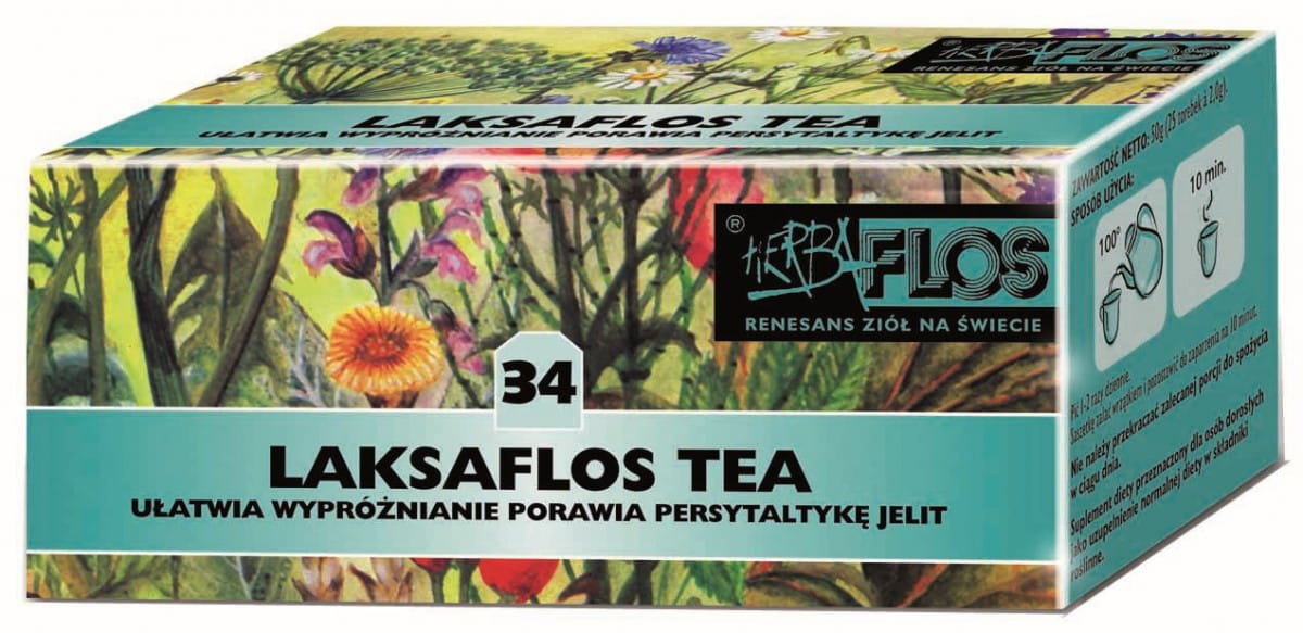 Teh Sokongan Metabolisme 20 x 2g - 34 laxsaflos tea fix - HERBA - FLOS