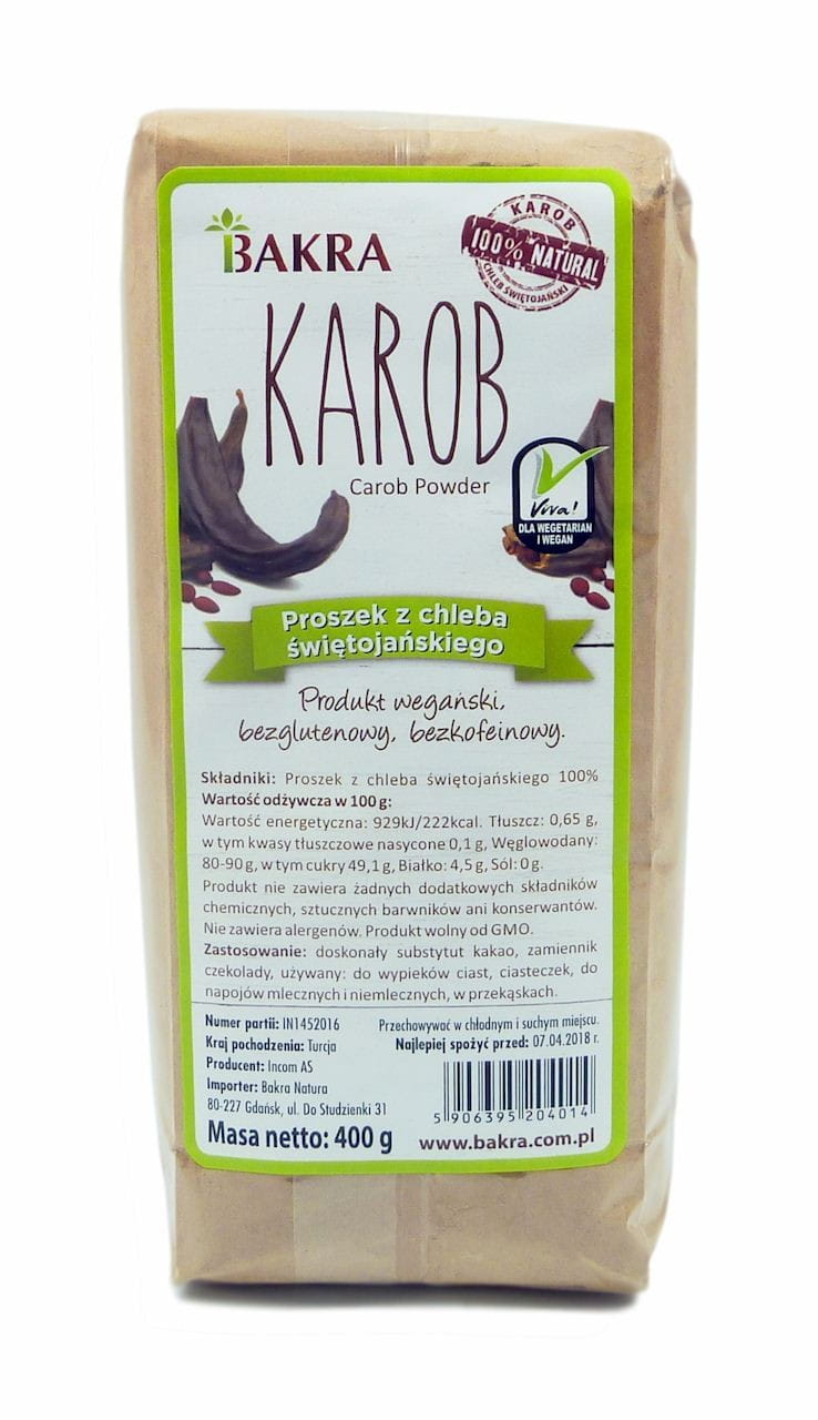 Johannesbröd Johannesbrödpulver 400g (påse) - BAKRA