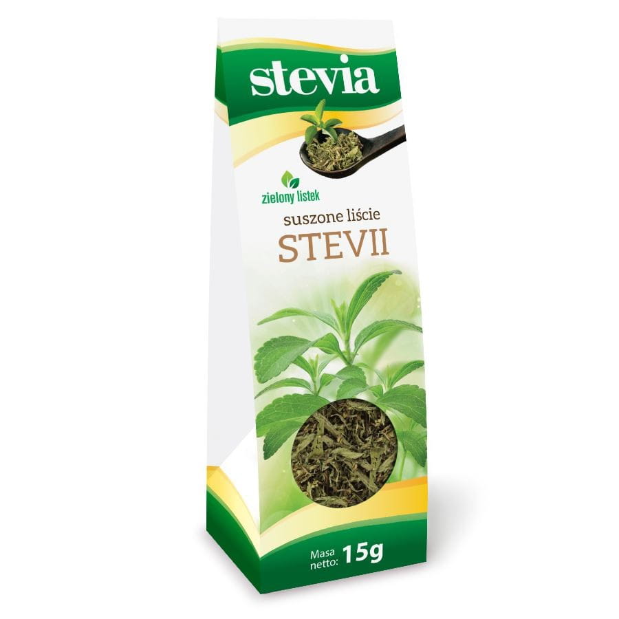 Tørkede blader 15 g Stevia - GRØNT BLAD