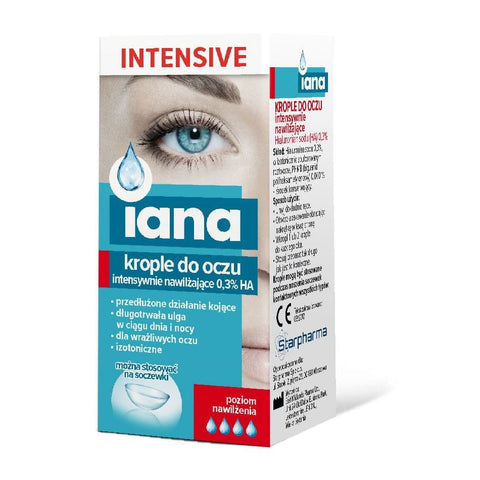 Iana intensive Augentropfen intensiv feuchtigkeitsspendend 03% ha 10ml STARPHARMA