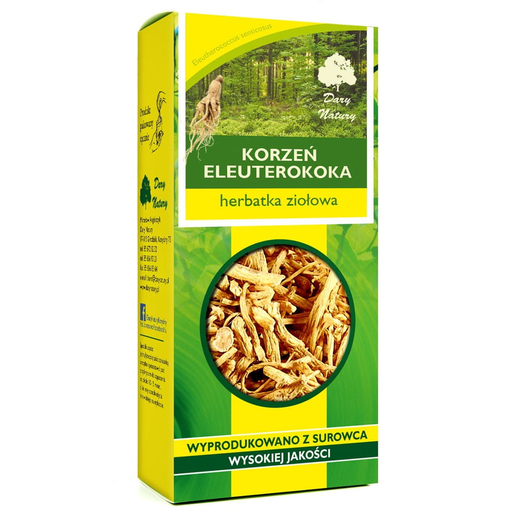 Eleutherococcus root 50g DARY NATURY (Ginseng - Siberian Ginseng)