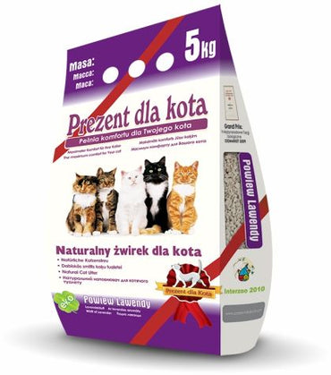 Zeolithstreu Breath of Lavender 5kg - GESCHENK FÜR KATZE