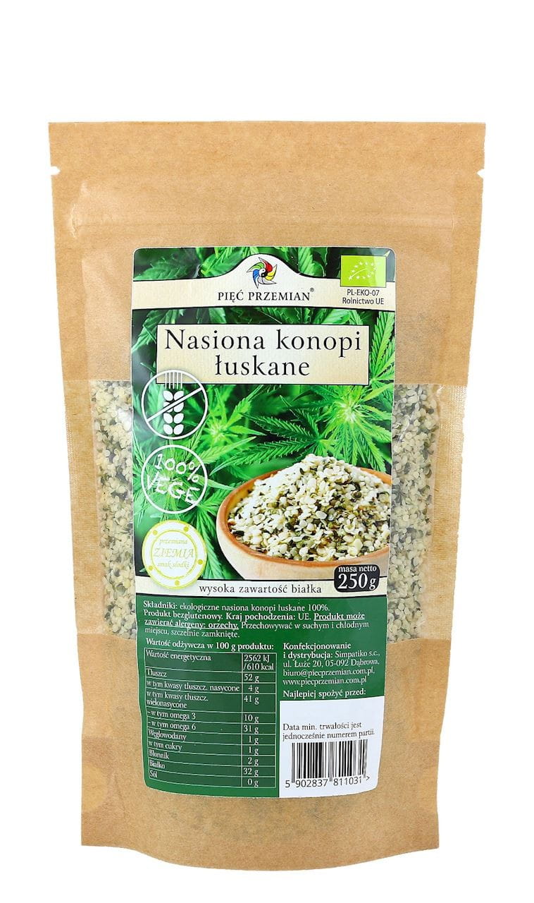 Skalade hönfrön glutenfria EKO 250g FÜNF ÄNDERUNGEN