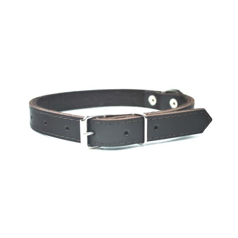 Lederhalsband - 25-65cm Braun - CHABA