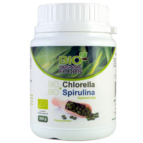 BIO Chlorella + BIO Spirulina Tabletten 280g BIO BIO LEBENSMITTEL